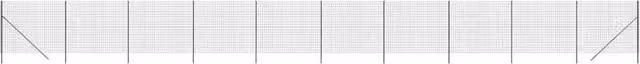 Berkfield Home Anthracite Black PVC Coated Galvanised Steel Wire Mesh Fence, H: 2 m x W: 25 m – 1
