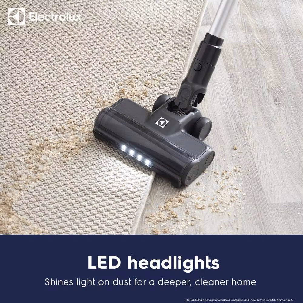 Electrolux 400W Cordless Bagless Stick Vacuum Cleaner with Mini Turbo Brush and HEPA Washable Filter, Grey – 2
