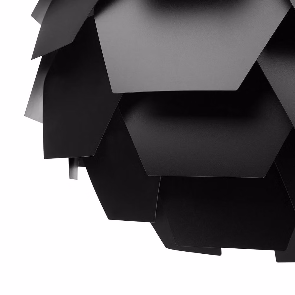 Wyld and Coco Black Modern Suspended Pendant Lamp with E27 Sphere Shade – 5