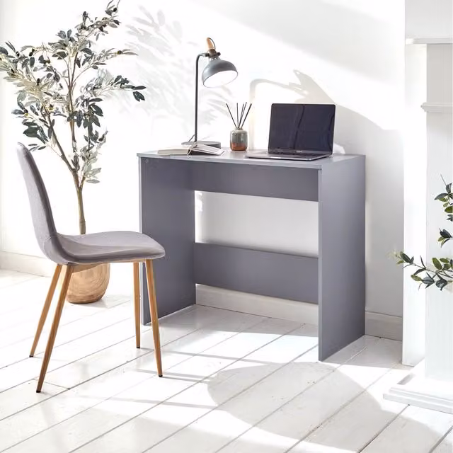 GFW Piro Grey Modern Writing Desk