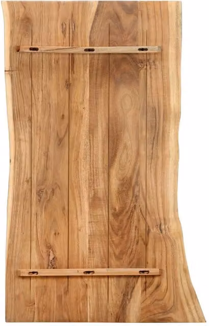 Berkfield Home Solid Acacia Wood Table Top, Brown, W: 100 cm, D: 55 cm, H: 2.5 cm – 1