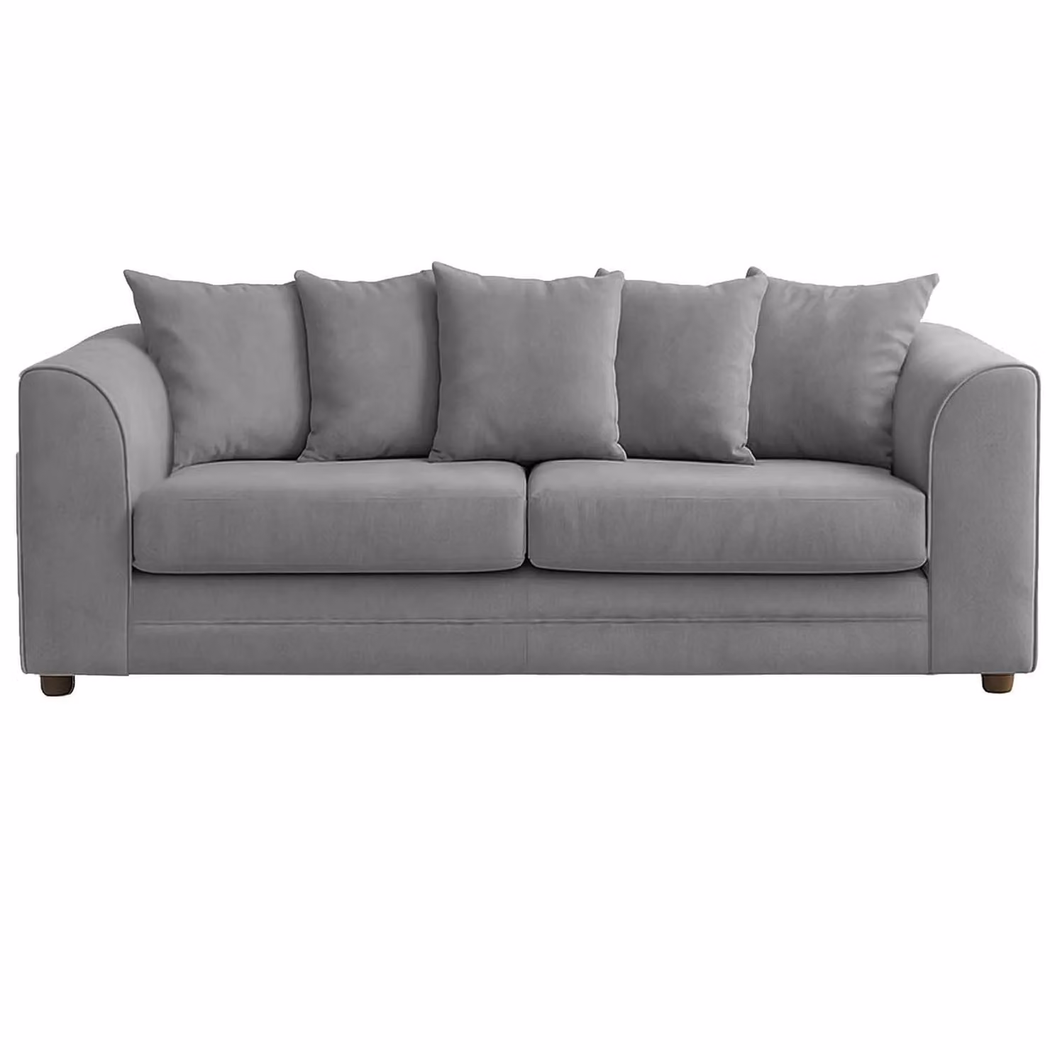Furnishings For Less UK Casper Grey Chenille 3 Seater Sofa with Scatter Back and Curved Arms – 2