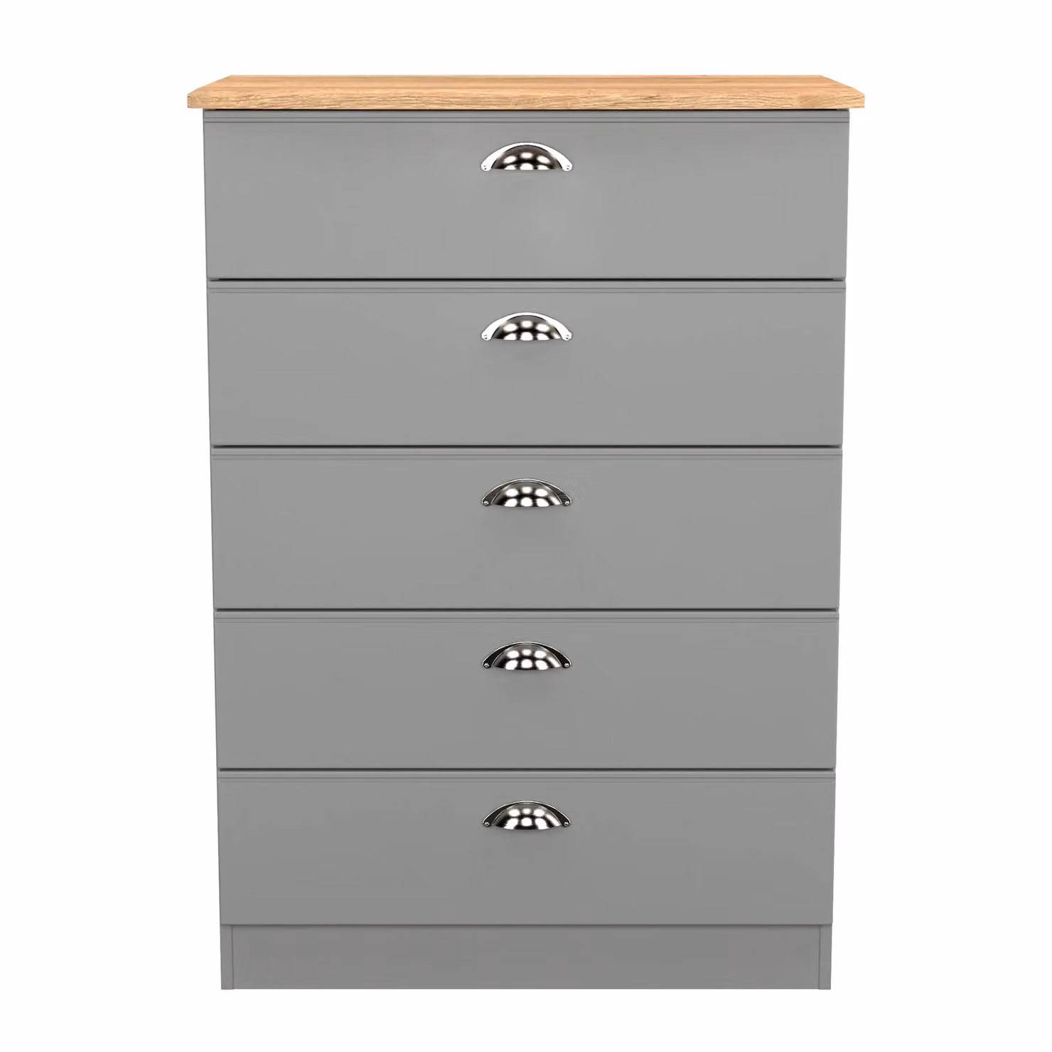 Ready Assembled 2 U Albert 5 Drawer Chest in Dark Grey – 2