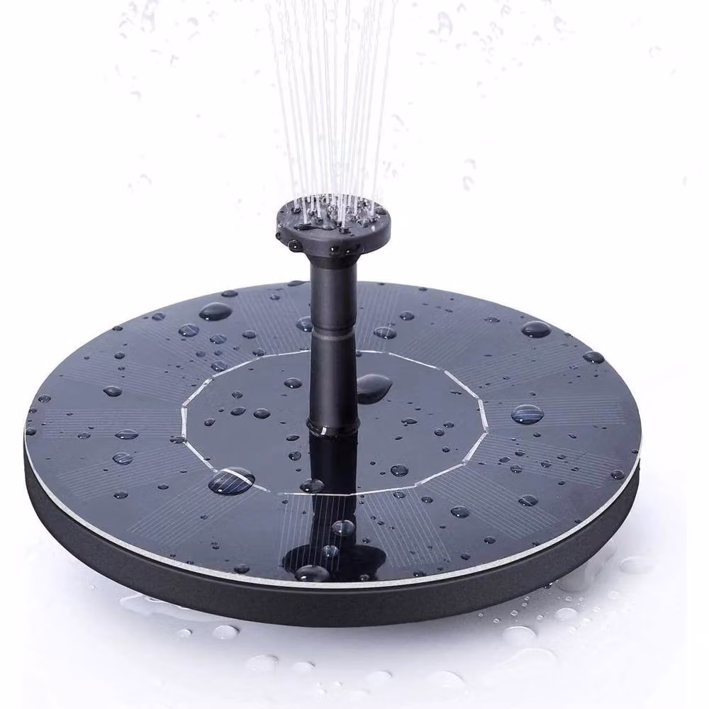 SPETLEK 1.4W Solar Fountain Pump in Black for Garden Ponds, Pools, and Aquariums – 2