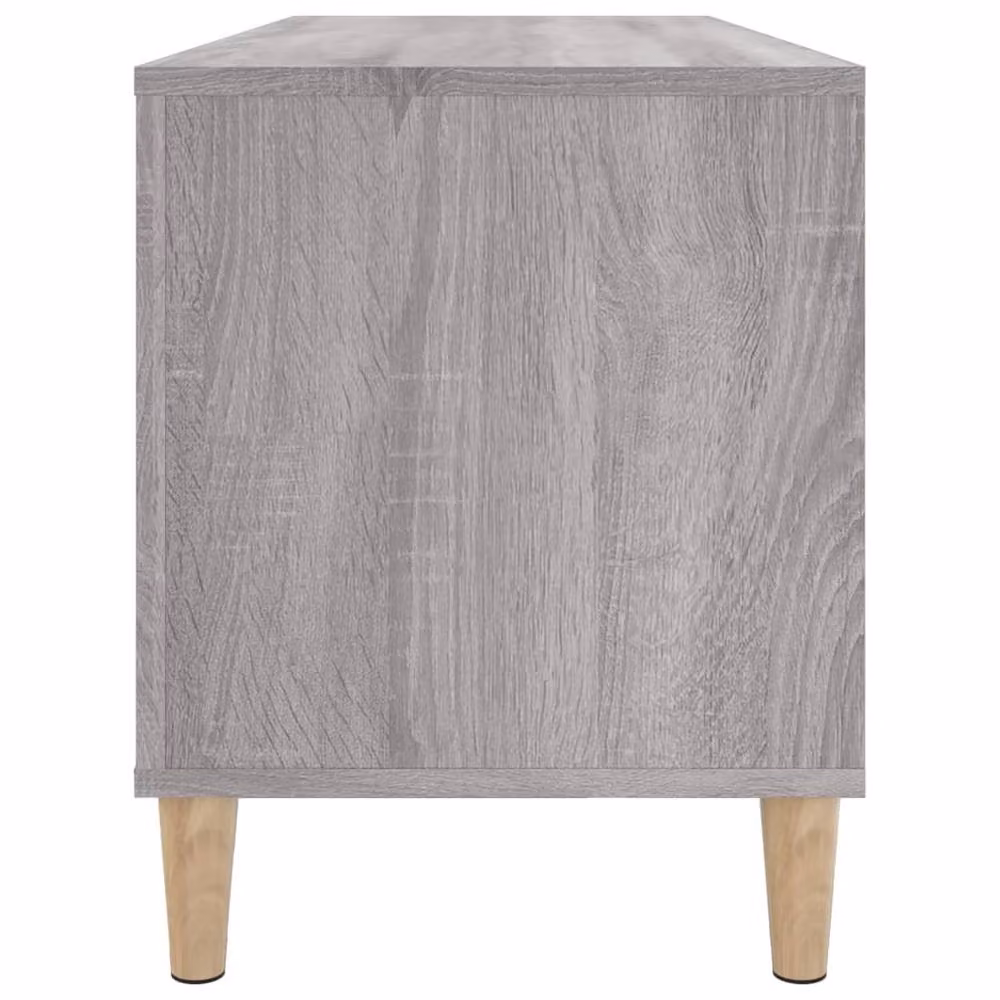 Berkfield Home Record Cabinet in Grey Sonoma, W/D/H: 100 x 38 x 48 cm – 3