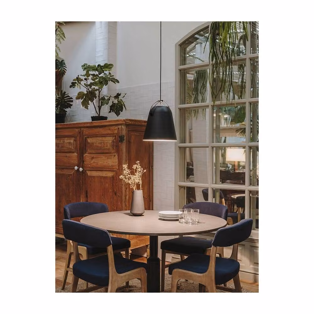 Netlighting Napa Big Dome Pendant Ceiling Light in Black with E27 Socket – 2