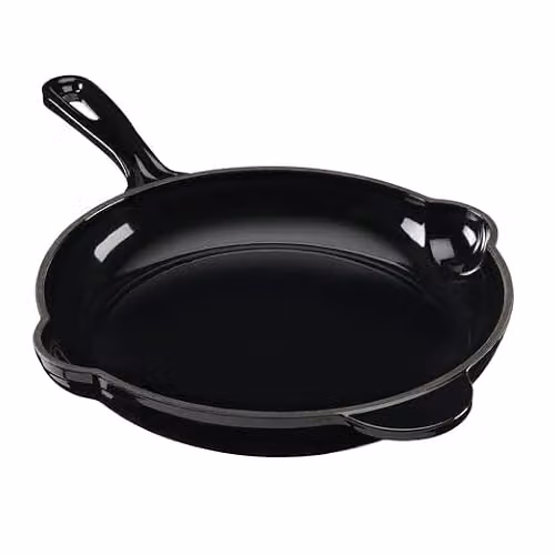 Cooks Professional Black Enamelled Cast Iron 26cm Frying Pan