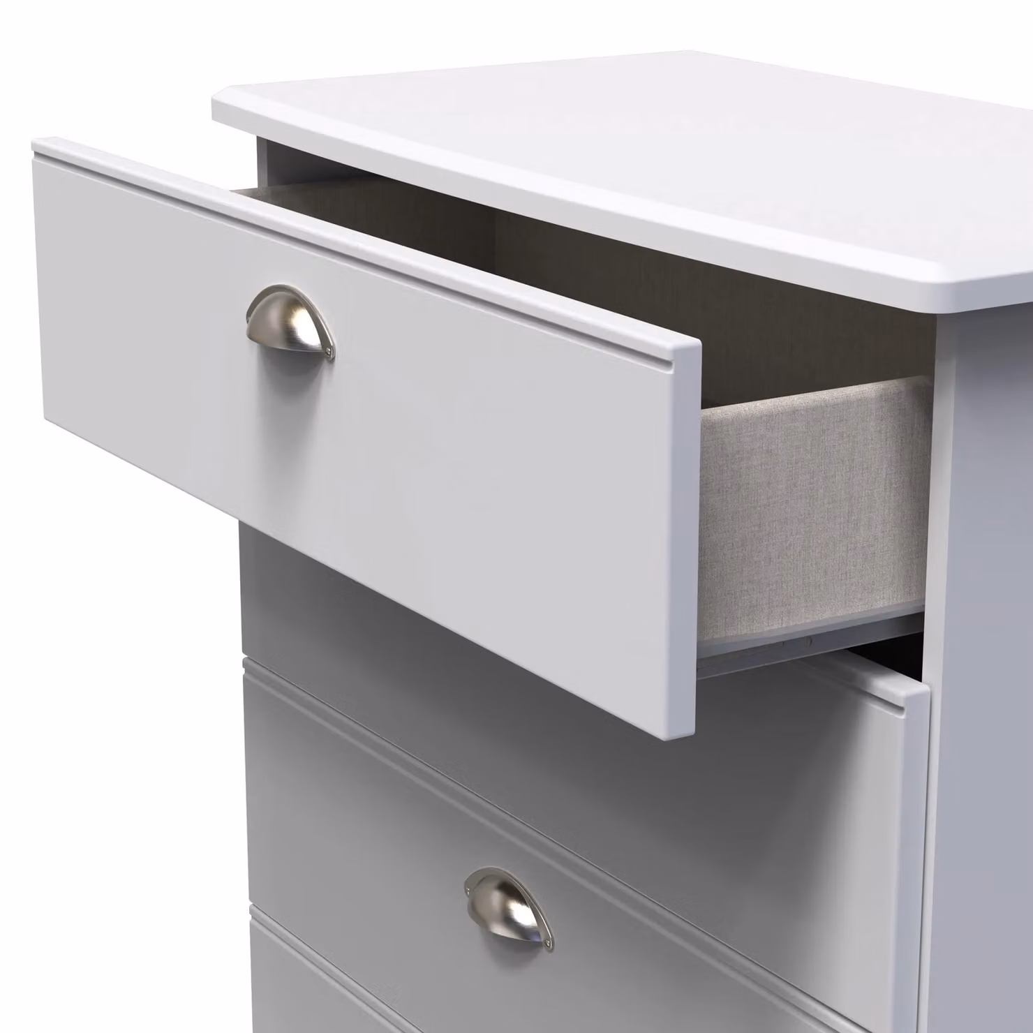 Ready Assembled 2 U Albert 5 Drawer Chest in Grey – 3