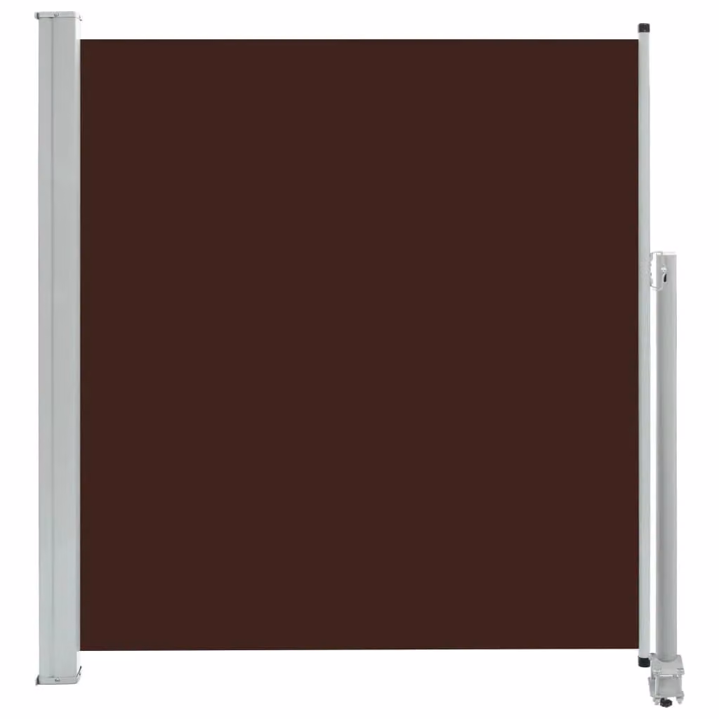 Berkfield Home Brown Retractable Side Awning with Manual Pull Mechanism, W: 140 cm x D: 300 cm – 2