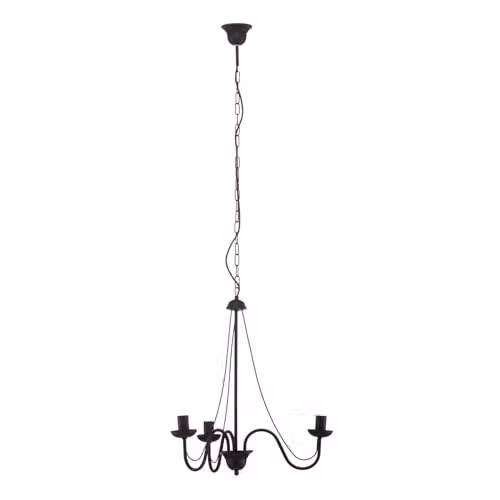 Netlighting Malbo Multi Arm Pendant Ceiling Light in Black, 60 cm