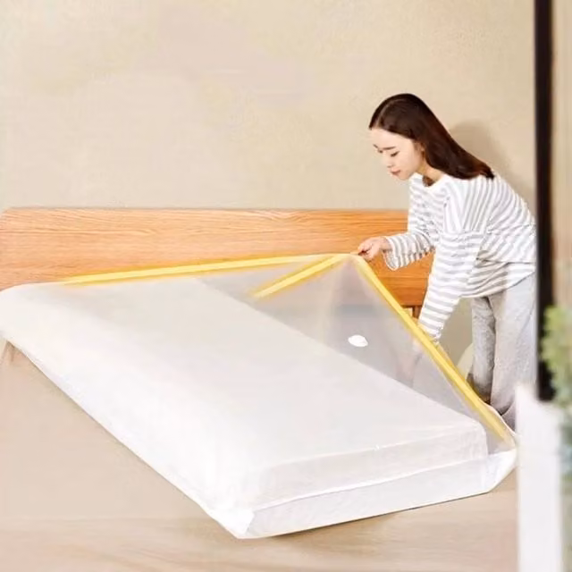 KORVIXA Transparent Compression Storage Bags for Underbed Organising, 50 cm