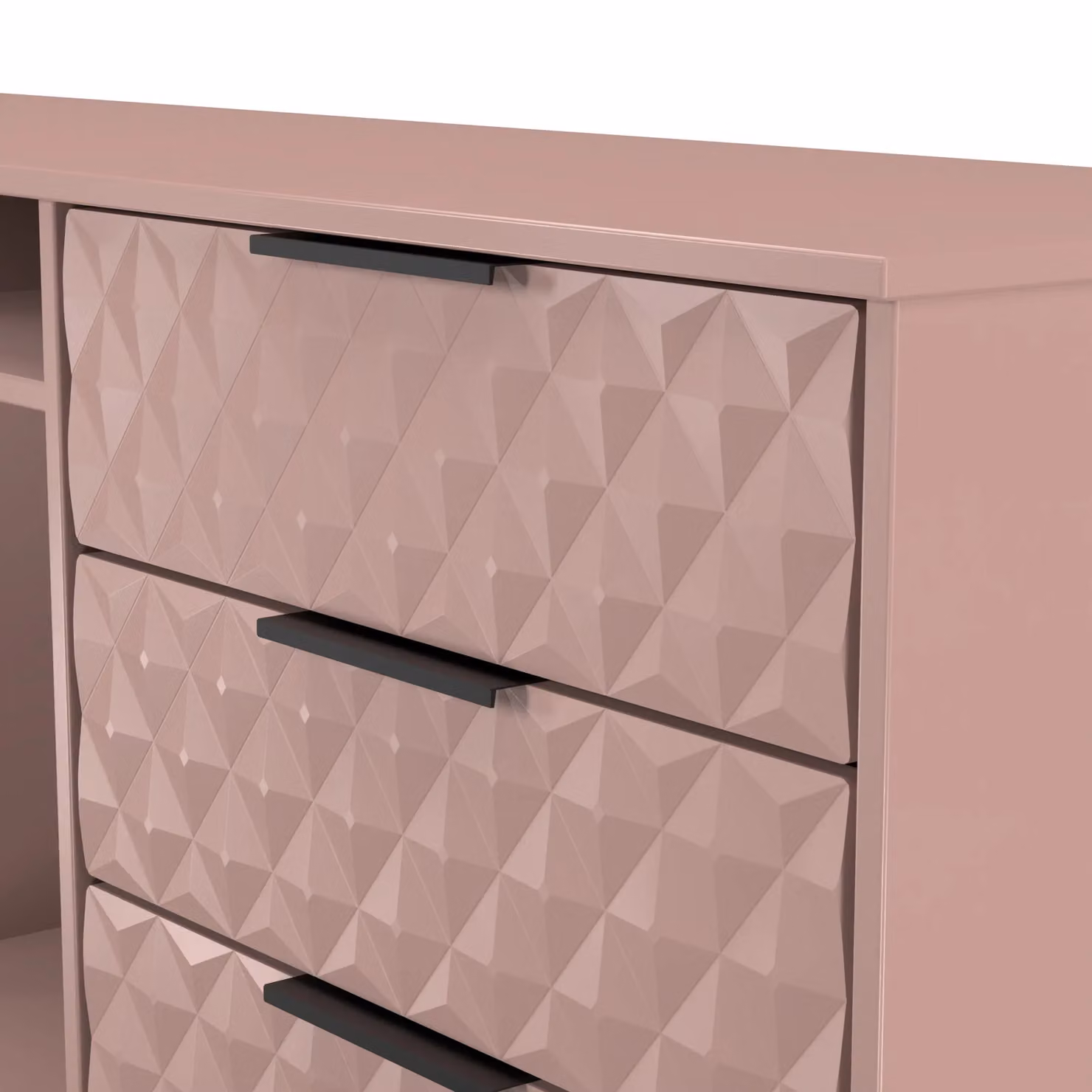 2 U Islay Ready Assembled 6 Drawer Sideboard in Dusty Pink – 3