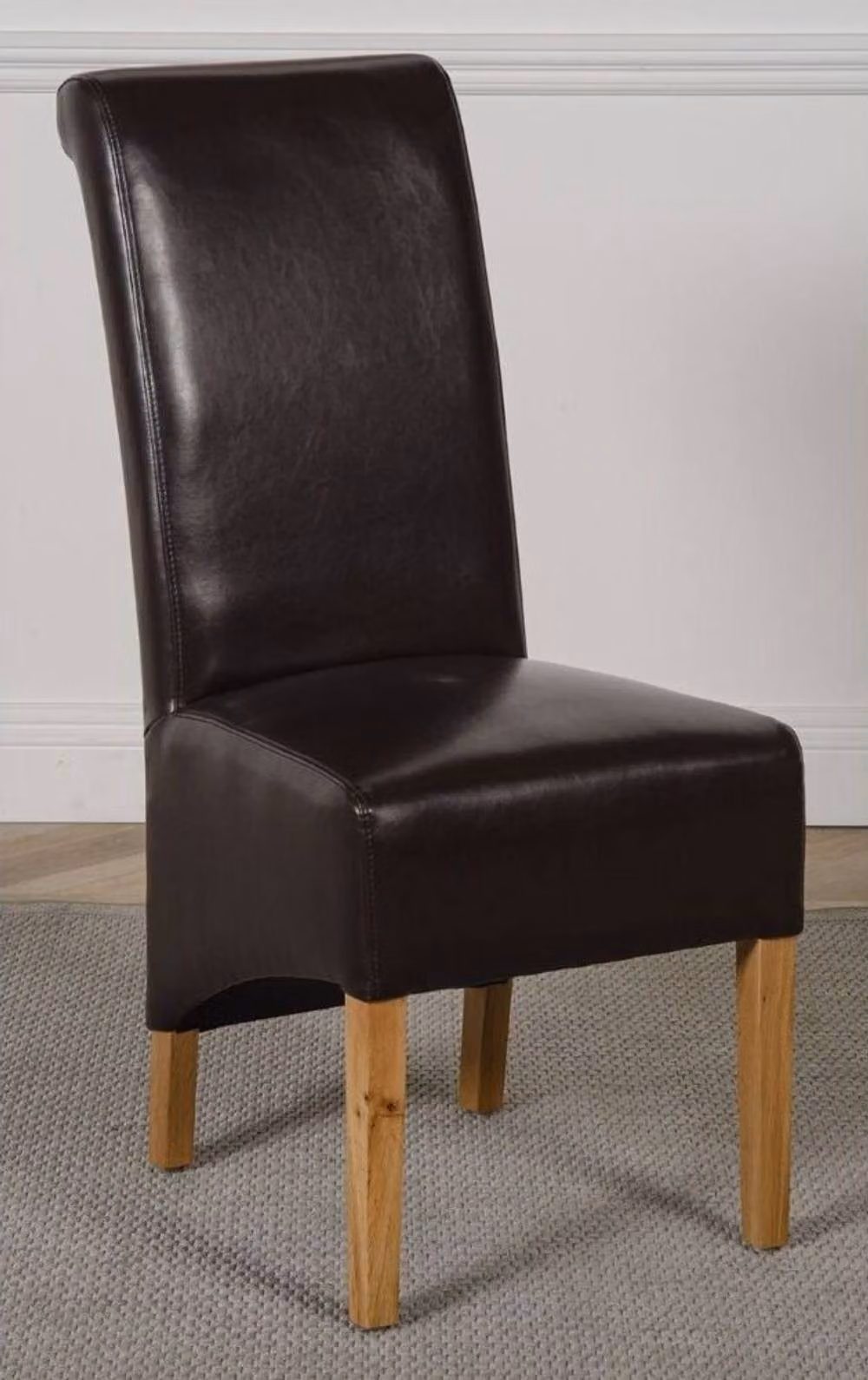 Thats Furniture Richmond Oak Extending Dining Table and 8 Montana Brown Leather Chairs – 3