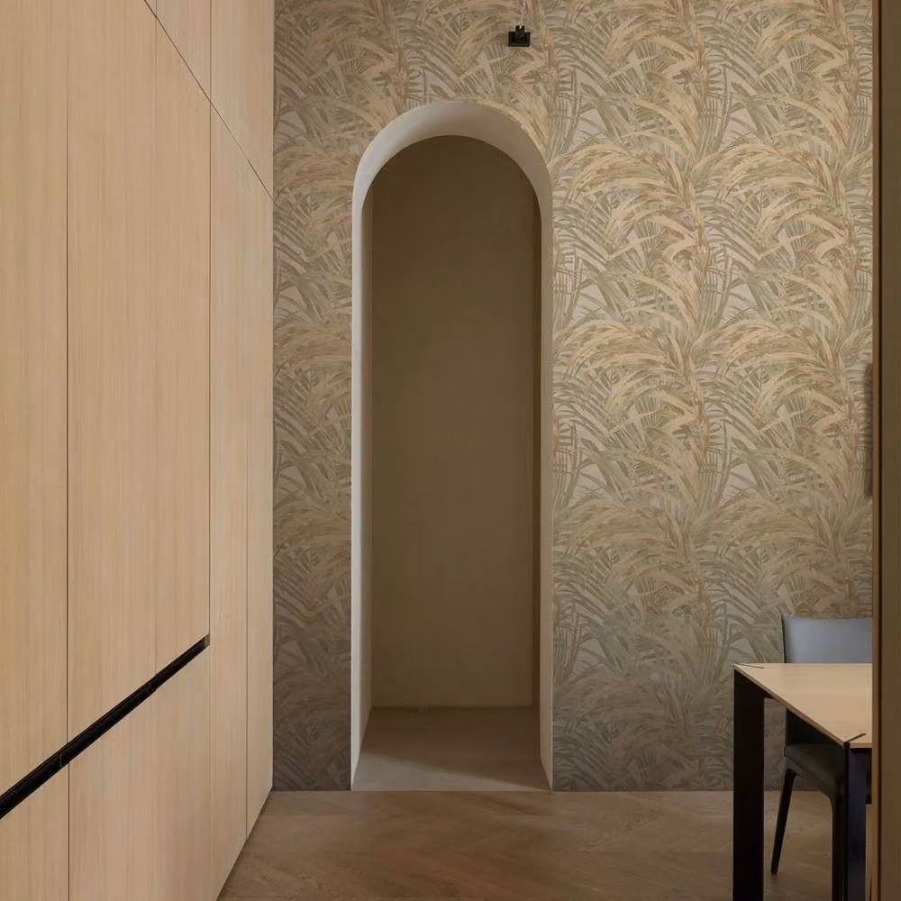 Boutique by Graham & Brown Congo Sage and Gold Botanical Vinyl Wallpaper, Width: 52 cm – 2