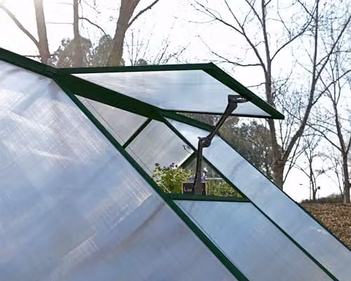 Palram CANOPIA Balance Greenhouse in Green with Aluminium Frame, Polycarbonate Cover and Hinged Door – 2