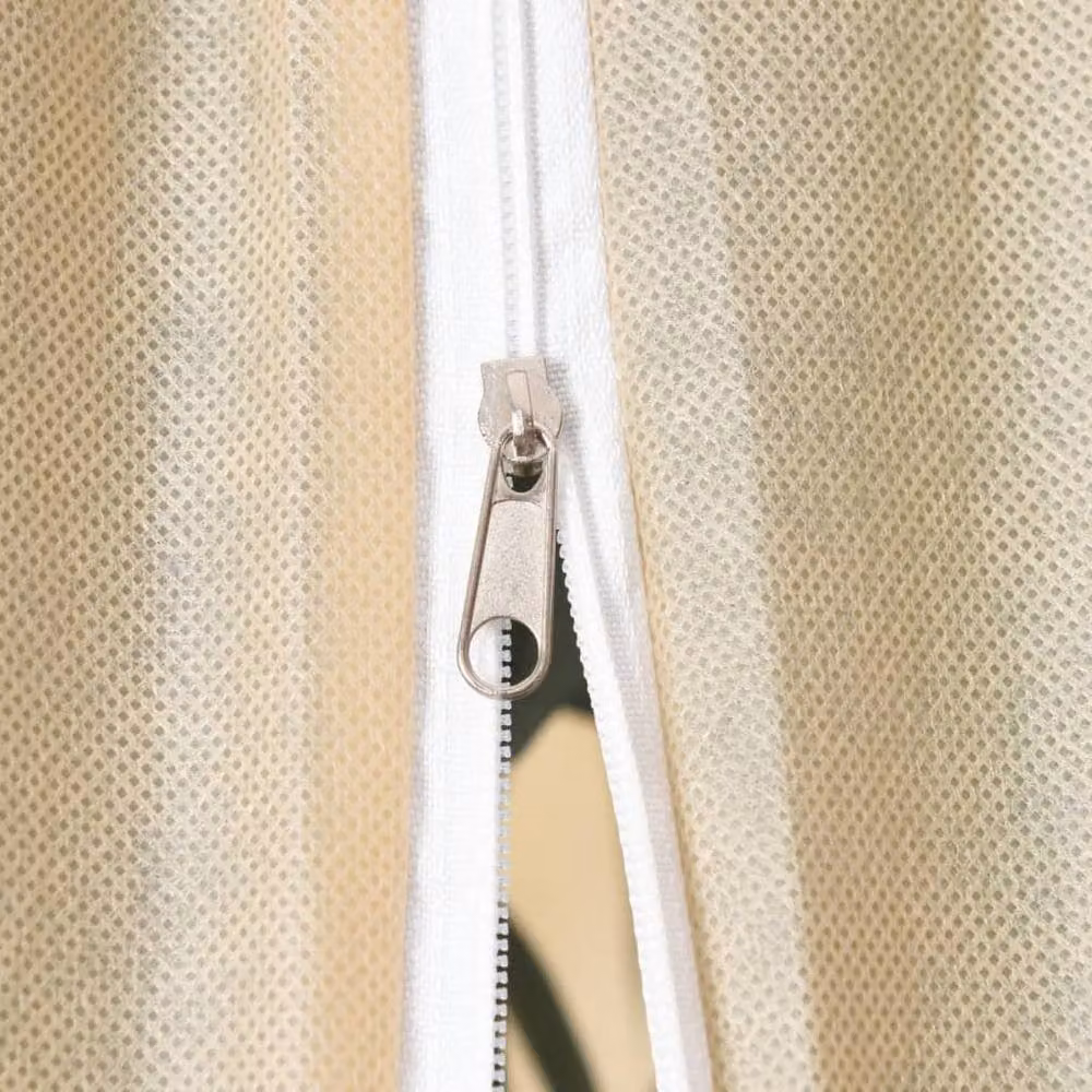 Berkfield Home Plant Fleece Covers with Zip, 2 Pack, Beige, W: 236 cm, H: 200 cm – 3