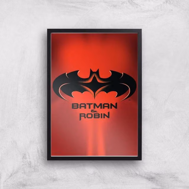 Batman Multicolour Typography Illustration Paper Poster