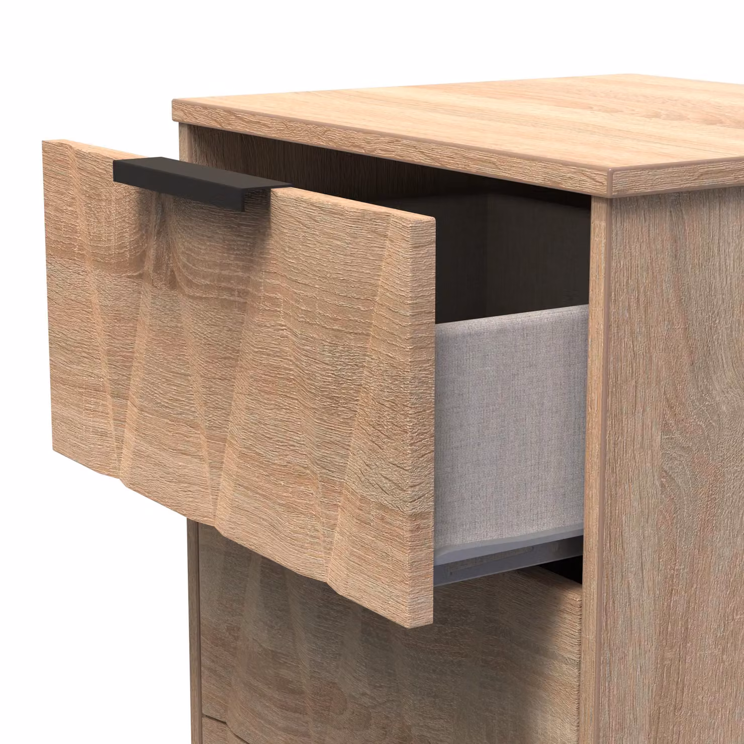 Ready Assembled 2 U Washington 3 Drawer Bedside Cabinet in Light Oak – 3