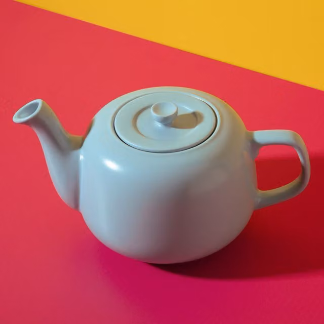 La Cafetire Classic Ceramic Teapot, 1.2 l, Blue