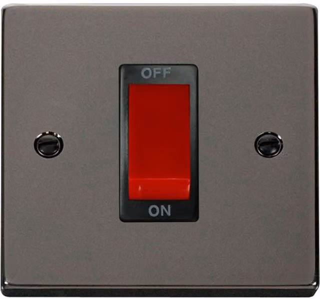 SE HOME Black Flush Switch Plate