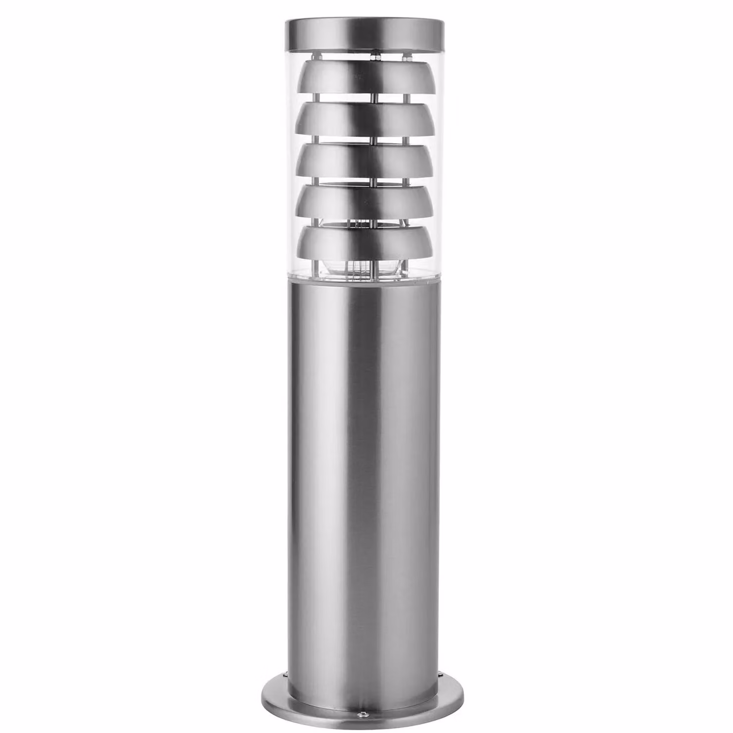 Loops 4 Pack Silver Stainless Steel Outdoor Garden Bollard LED Path Lights – 2