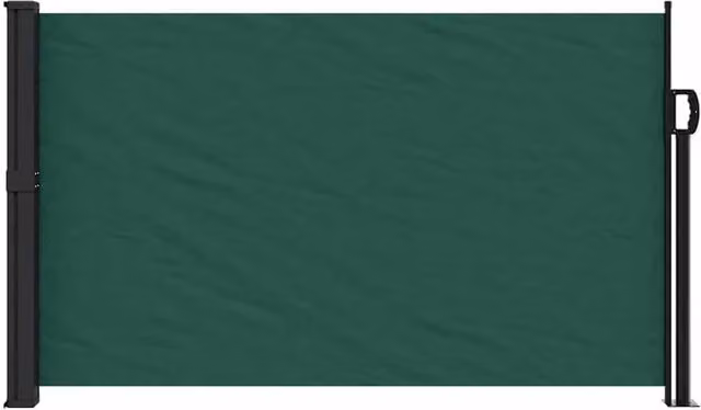 Berkfield Home Retractable Side Awning in Dark Green, W/D/H: 600 x 120 cm – 1