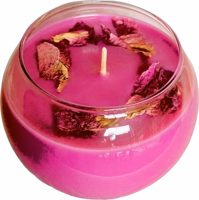 Clachaig Candles Ltd Pink Peony Scented Organic Wax Bowl Candle