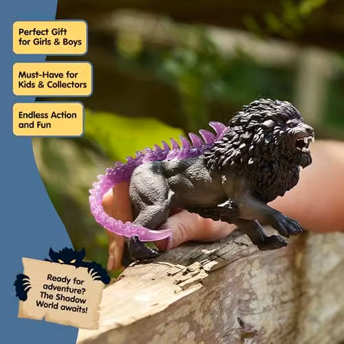 Schleich Eldrador Shadow Lion Toy Figurine – 3
