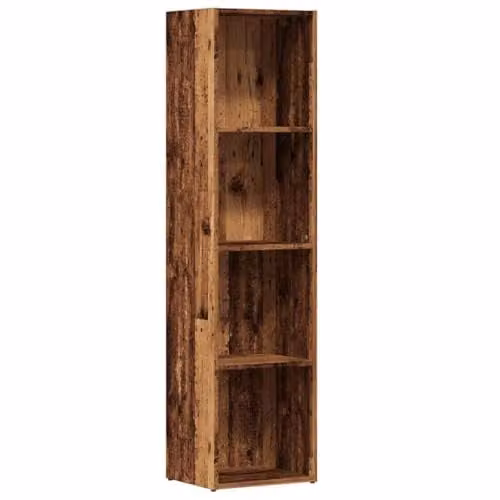 vidaXL Book Cabinet in Old Wood Brown, Engineered Wood, W/D/H: 30 x 36 x 143 cm