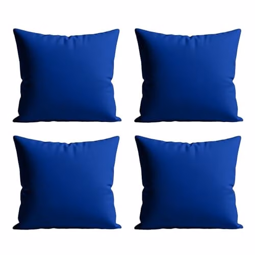 Snug City Waterproof Outdoor Square Garden Cushion Covers, Pack of 4, Blue, W/D/H: 60 x 60 x 60 cm – 6