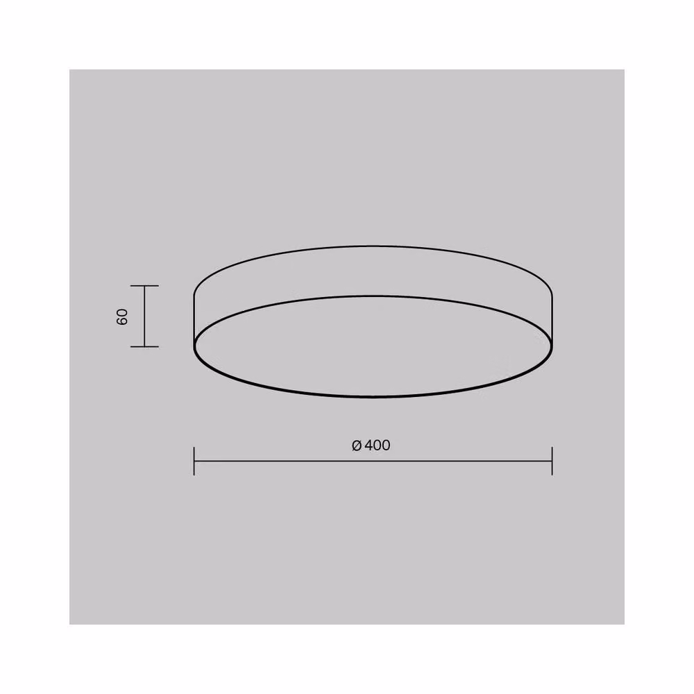 Netlighting Zon Flush Ceiling Light Black, 3000K Warm White, 2540lm – 2