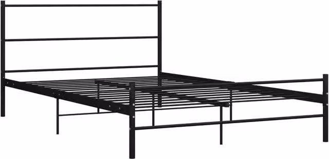 Berkfield Home Black Metal Bed Frame W: 120 cm, L: 200 cm