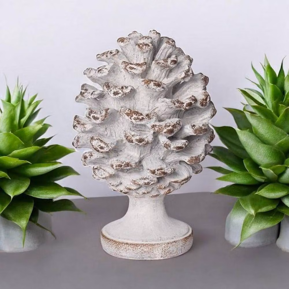 Minster White Resin Tabletop Decoration Ornament, W: 18 cm, D: 18 cm, H: 27 cm – 2