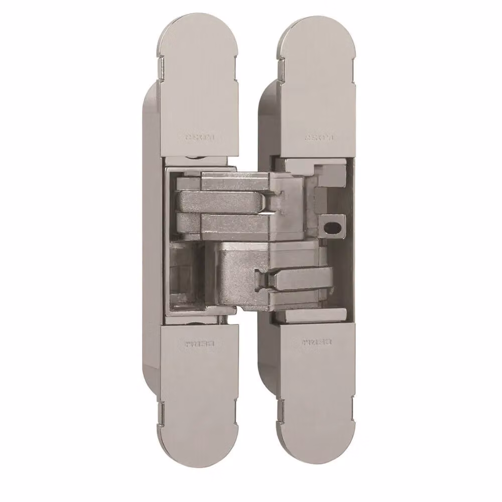 Loops Nickel Plated Concealed Medium Duty Hinge for Unrebated Doors, Silver, 134 x 24 mm – 2
