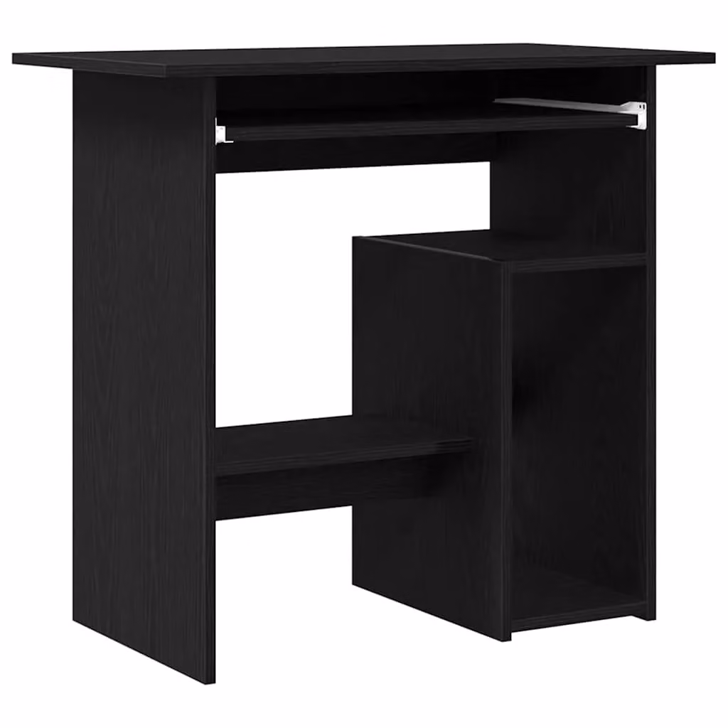 Berkfield Modern Writing Desk in Black Oak, W/D/H: 80 x 45 x 74 cm – 1