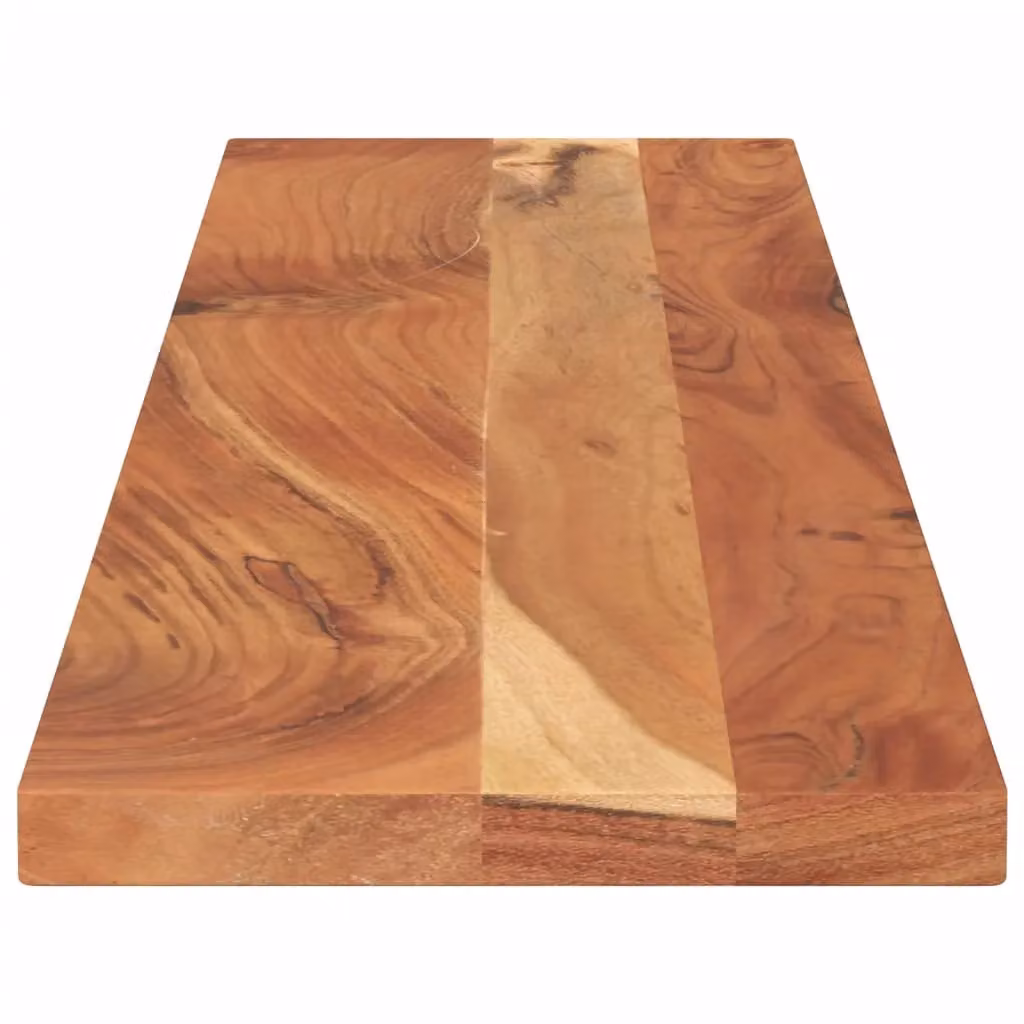 Berkfield Home Rectangular Solid Wood Acacia Table Top, Brown, W: 160 cm, D: 20 cm, H: 3.8 cm – 3