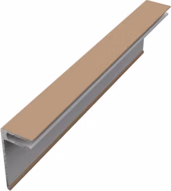 Naturale Aluminium Ventillator Cover Trim in Barnwood Oak Brown, Pack of 2, 3m Length