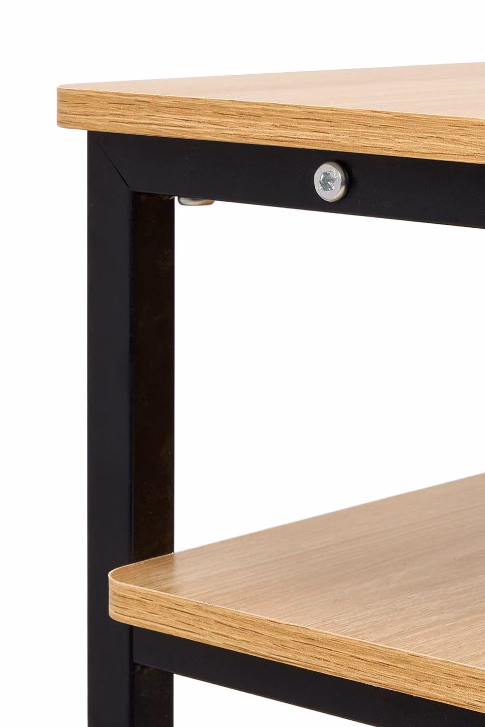 Garden Sanctuary Modern 3-Tier Computer Desk with Castors in Beige – 4