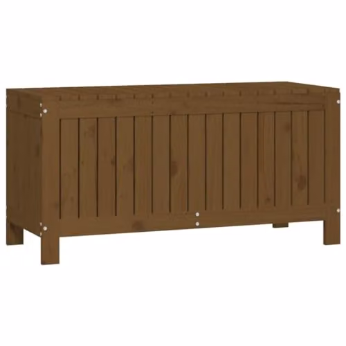 vidaXL Garden Storage Box in Honey Brown Solid Pine Wood, W/D/H: 108 x 42.5 x 54 cm – 4