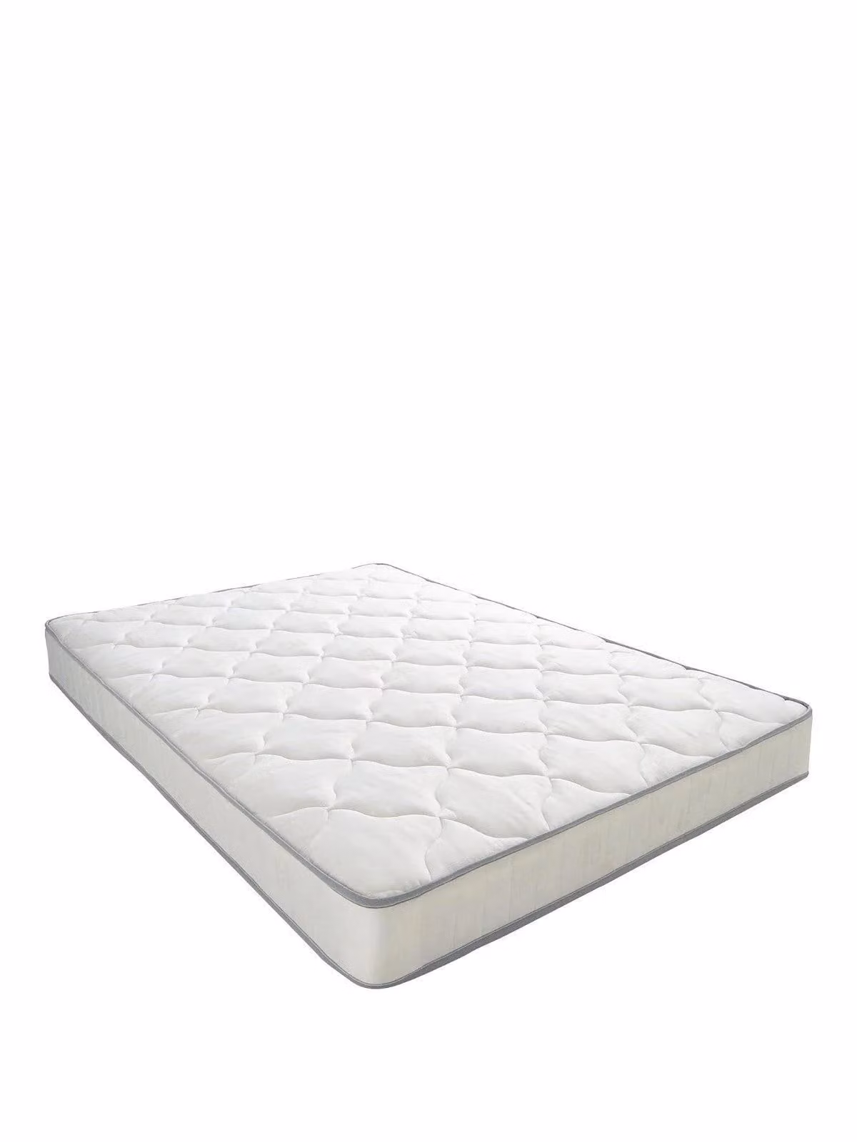 Airsprung Comfort Quilted Open Coil Mattress, Medium, White, W/D/H: 150 x 200 cm