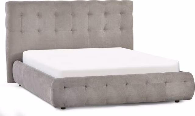 Julian Bowen Odette Upholstered Bed in Light Taupe, W/D/H: 180 x 200 cm