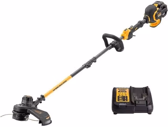DEWALT DCM5713X1 Flexvolt XR String Trimmer in Yellow with 9.0/3.0Ah Li-Ion Battery and Quick Charger