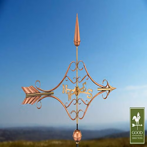 Espira Victorian Arrow Farmhouse Weathervane in Copper and Bronze Metal – 2