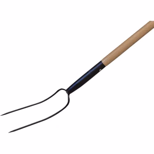 Faithfull FAIHAYFORK Black Manure Fork with Wood Handle
