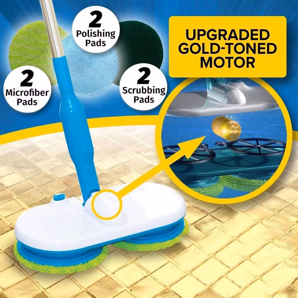NESTLUNE Fantastic Floating Mop, Rechargeable Motorised Spin in White, W/D/H: 122 x 100 x 100 cm – 4