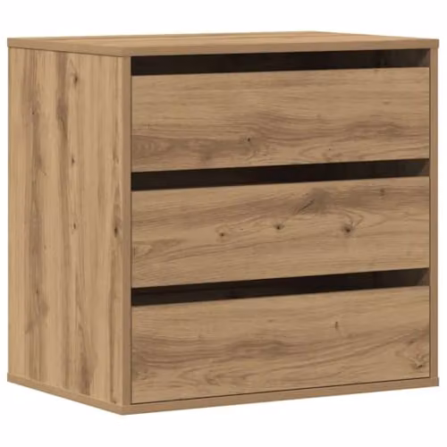 vidaXL Corner Chest of Drawers in Artisan Oak Brown, W: 60 cm, D: 41 cm, H: 58 cm – 1