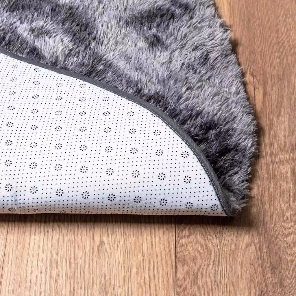 Berkfield Home NAVARRA Shaggy High Pile Rug, Dark Grey, W: 300 cm, D: 200 cm – 5