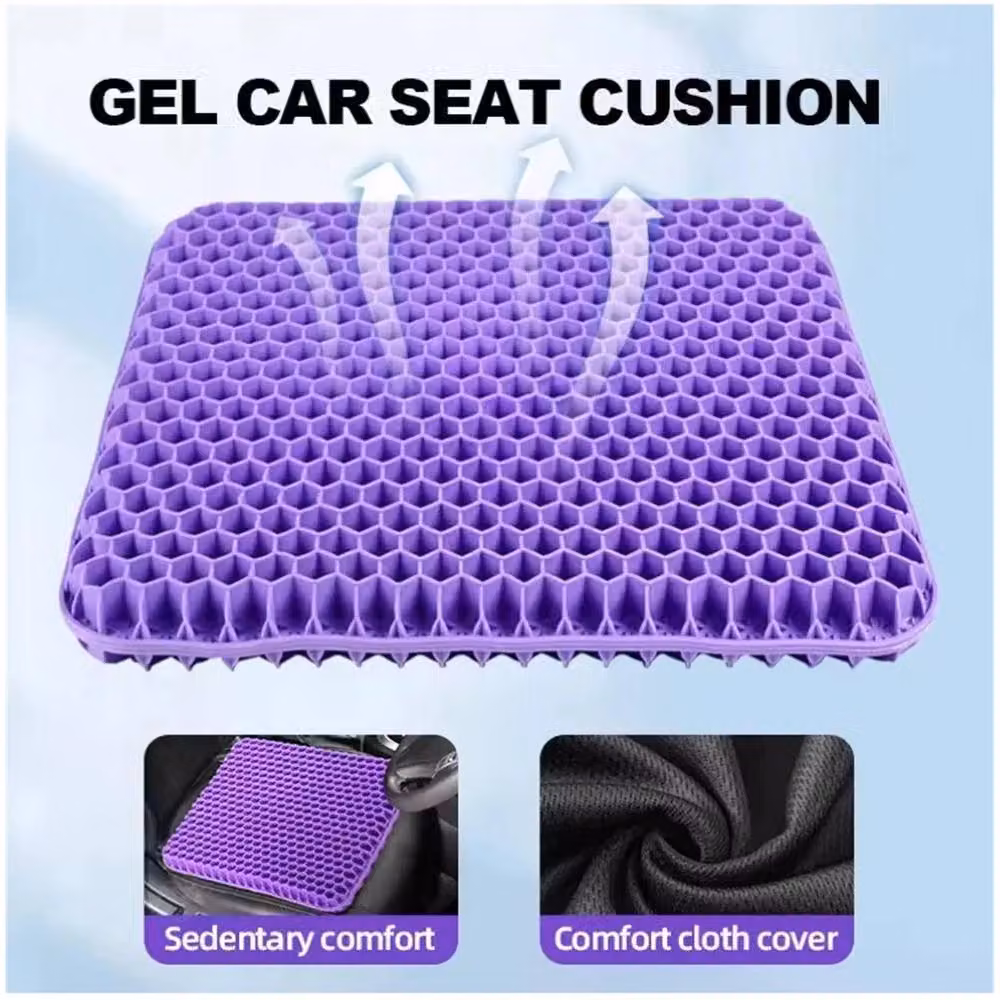 Nordara Purple Orthopaedic Gel Seat Cushion Extra Thick for Office or Car – 4