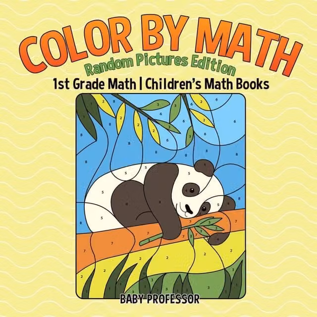 Baby Professor Color by Math Random Pictures Edition Multicolour 1st Grade Math Book