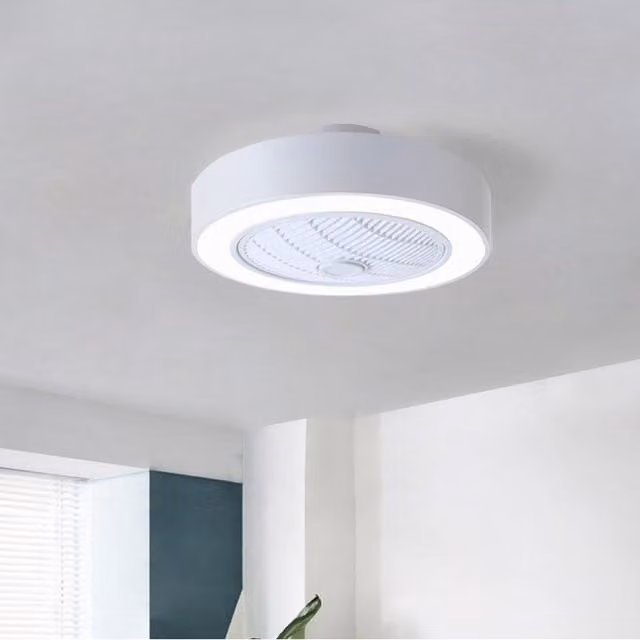 Livingandhome Modern Round LED Ceiling Light in White